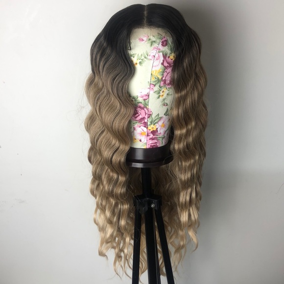 ? EM K 28” BLONDE OMBRÉ WAVY LACE FRONT …NEW main image 16